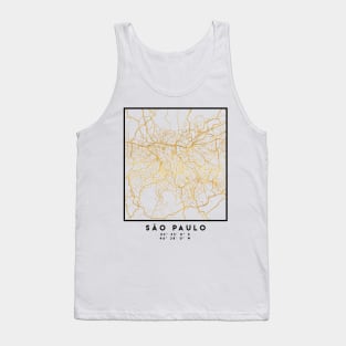 SAO PAULO CITY STREET MAP ART Tank Top